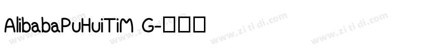 AlibabaPuHuiTiM G字体转换